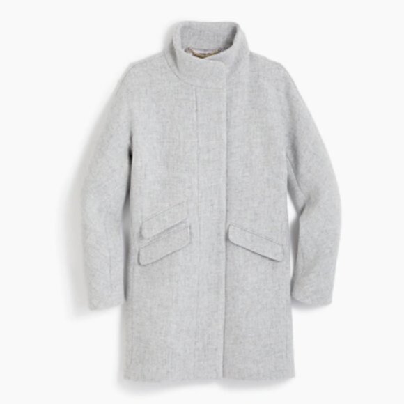 J. Crew Jackets & Blazers - J.Crew Gray Cocoon Coat Italian Stadium Cloth Nello Gori - Size OP